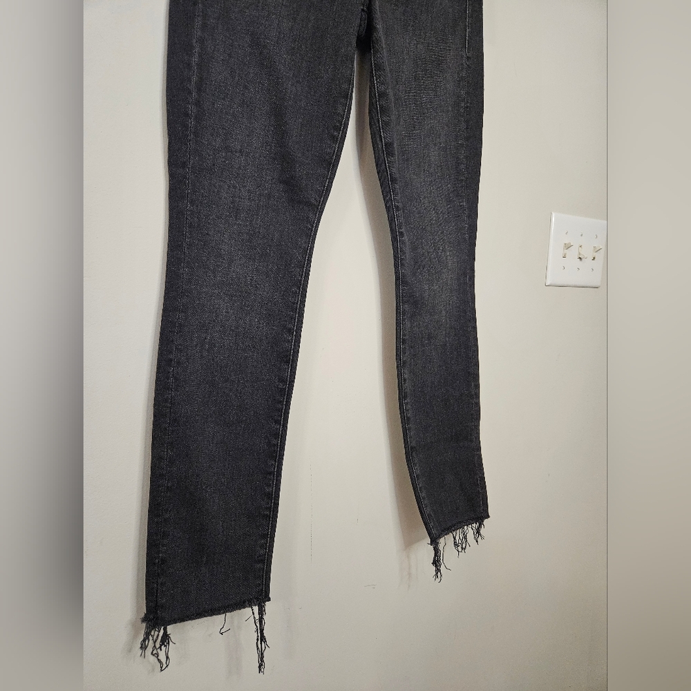 NEW! Mother Denim The Looker Sacred Slit Ankle Jeans Dear Mr. Black Size 25 - Picture 4 of 14